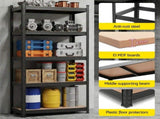 Giantz 2-Rack Garage Shelving 1.6X0.8m MDF Warehouse Shelves Storage Rack Black WR-E-8X16-BKX2