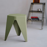 Artiss 2x Bar Stools Puzzle Plastic Foot Stool Green AI-PP-STOOL-T-GR