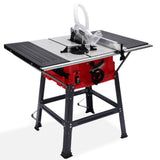 BAUMR-AG 2000W 255mm 10" Compound Table Saw, with Stand, Expandable Worktop, Vacuum Port, 45 Degree V219-SAWTBLBMX50A
