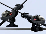 Adjustable Rotatable Plastic Fishing Rod 3 Mount Rack Holder Bracket Boat Canoeing Rowing Mount Kit V1259-DP01-A-2361