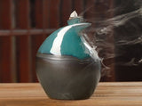 Ceramic Incense Holder Censer Smoke Backflow Incense Burner Decor Ornament V1294-YM0901-JY24073