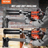 Diamond Core Drilling Machine, 8in Wet&Dry Concrete Core Drill Rig with Stand, 750RPM Speed & 1-1/4" V952-LSJGSZKJY8425ZBUGV3