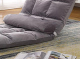 Tatami Sofa Folding Back Sofa Chair Single Bedroom Floor Balcony Small Sofa Chair Cushion Grey V1294-YM0716-3116220006811