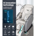 Livemor 4D Massage Chair Electric Recliner Home Massager Gary MASCHR-4D-1AIR-GRBG