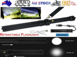 Baseball LED Flashlight Rechargeable Zoom Police Security Torch Baton Lamp Light V201-W13349285
