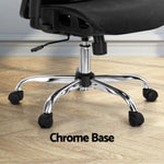 Artiss Ergonomic Office Chair Recline Black OCHAIR-H-FZ20-BK