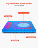 VEVOR Seat Cushion Cooling Gel Seat Chair Cushion for Hips Back Pressure Relief V952-LYDCGZDNJ000TXA44001V0
