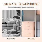 Multifunctional Comforter Storage Bag, 2026 New Ultra Space Saving Self Compression Organizer, for V1258-DP02-F-389