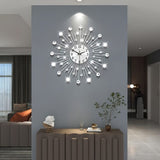 Silver Gold Silver Dandelion Wall Clock Home Decor Clock Modern Wall Clock High-Quality Clock V1347-115-SIL-18295