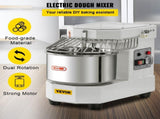 Commercial Dough Food Mixer, 8L Large Capacity Stainless Steel Mixer with Bowel, Hook, Shield, Reset V952-DGBMD8-8L220VQPKVV3