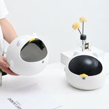 2pcs Space Cat Trash Can Desk Kids Trash Can Recycling Trashs Plastic Trash Bin Garbage V1370-AZ4-05981
