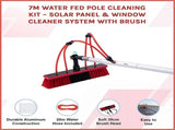 7m Water Fed Pole Cleaning Kit Solar Panel & Window Cleaner System with Brush V63-952931