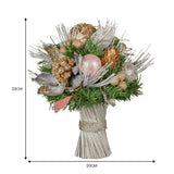 Christabelle 33cm Christmas Bouquet Floral Arrangement with Jewelled Baubles Berries Flowers Pi 112_GUE521