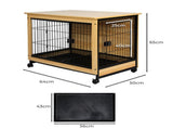 PaWz Wooden Wire Dog Kennel Side End M Medium PT1168-M