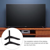 1Set Stable TV Riser Stand Black Tabletop Mount for Tvs with Installation Holes V1369-AZ3-W-16234