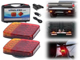 2x Trailer Lights LED Tail Wireless Magnetic Stop Truck Indicator C V201-LED1224BL8AU
