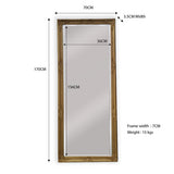 French Provincial Ornate Mirror - Country Gold - Medium 70cm x 170cm V292-MIRR-FRN010