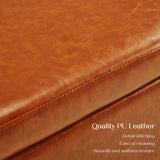 Storage Ottoman Stool Bench Seat 97cm PU Leather BROWN V274-FT-GQ104-BN