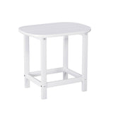 Gardeon Outdoor Coffee Side Table HDPE Desk Patio Furniture Camping Garden White FF-BEACH-DESK-HE-WH