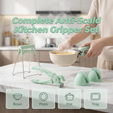 4-Piece Hot Plate Gripper Set, Anti-Scalding Kitchen Bowl Gripper with Silicone Pads, Stainless V1258-DP02-F-423