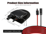 Solar Cable Entry Gland with Waterproof PA Nylon Solar Panel Cable Gland for RV Boat and Off Grid V1366-AZ2-W-14973