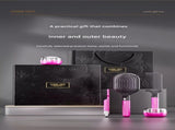 Pink 5-Piece Gift Box Set Premium ABS Hair Care Gift Set with Cushion Paddle Brush, Detangling Comb, V888-ELOSUNG50828