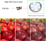 Linkable Under Cabinet LED Lighting 12V Dimmable Puck Lights with Wireless RF Remote Control, V1171-CC-BPVBFE012
