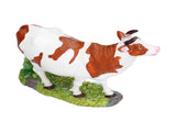 Cow Figurines Brown and White Model Ornament Animal Sculpture Resin Crafts for HomeRaise Head V1294-YM0714-3111210267911