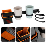 Multifunctional Space Aluminum Bathroom Storage Rack Hair Dryer Toothbrush Holder V1294-YM0901-3112200098311