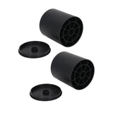 6PCS Furniture Leg Extender Plastic Round 4in Rise Black Furniture Risers for Home Office Sofa V1294-YM3114220090611-0421