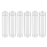 12 Pcs 16 Oz Inverted Plastic Bottles, Refillable Tip Large Valve Dispenser Condiment V1366-AZ2-W-14640