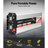 Giantz 1500W Puresine Wave DC-AC Power Inverter INVERT-P-1500W-SL