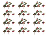 Artificial Flowers Red Berries Pine Cones for Gift Package Plastic Dried Flower Card Accessory for V1294-YM0901-3115240080311