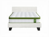Artiss Single Bed Frame with Hybrid Mattress Set 30cm Medium Firm Platform Headboard Boucle BFRAME-SET-NEO-TED-S