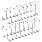 2-Piece Stainless Steel Dish Drying Rack Set for Kitchen Counter Storage and Organization V1192-AZ-W-27805