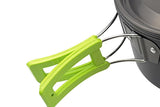 10Pcs Camping Cookware Mess Kit for Outdoor Camping Hiking Picnic -Green V1308-DSZKI-22-1