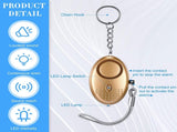 12-Piece Personal Alarm Set, Emergency LED Light Keychain Alarms in 6 Colors or Women & Men V1259-DP01-F-496