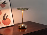Black Elegant Aluminum Alloy Rechargeable LED Touch Lamp - 3-Color Dimmable Cordless Table Light V888-ELOSUNG27040