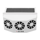 Solar Powered Car Cooler Large Wide Angle 3 Fans Deodorant Energy Saving Car Exhaust Ventilation Fan V1294-YM0716-3114220061411