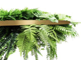 Gold Artificial Hanging Green Wall Disc 80cm UV Resistant Foliage V637-DP1191772G