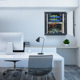 Wall Mount Network Server Cabinet, 393.7 mm Deep, Server Rack Cabinet Enclosure, 90.72 kg Max. V952-WLJJGHB12U155L3S8V0