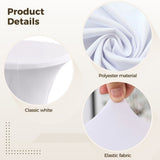 6 Packs Cocktail Table Covers, Stretchy Cocktail Table Tablecloth, 32" x 43" Fitted Hightop Table, V1369-AZ3-W-08890
