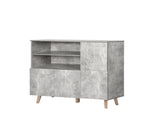Levede Buffet Sideboard Storage Cabinet Grey CH1065_NZ