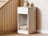Levede Slim Bedside Table Nightstand Side Table Storage Bedroom Narrow Cabinet NI1084-WH-AU