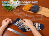 2-Pack Transparent Sock Blockers Smooth, Polished Surface, 0.12-Inch Thick, Ideal for Knitting & V1366-AZ2-W-15013