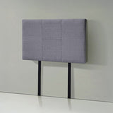 Linen Fabric Single Bed Headboard Bedhead - Grey V63-800817