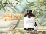 Orku 1L Pure Emu Oil Bonus 25ml Bottle - Australian Dromaius Novaehollandiae V238-SUPDZ-40895335268432