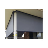 Outdoor Roller Blind Sun Screen Awning With Aluminium Hood V410-ROLL-CHARC2750