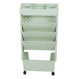 Removable Book Storage Rack 5 Tier Large Capacity Multifunctional Movable Storage Organizer Shelf V1294-YM0901-3116230010112