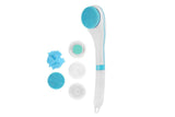 Rechargeable Body Brush Kit with Long Handle -Blue V1263-JX-6504-1